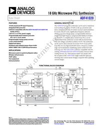 ADF41020BCPZ-RL7 Datasheet Cover