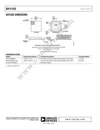 ADF41020BCPZ-RL7 Datasheet Page 16