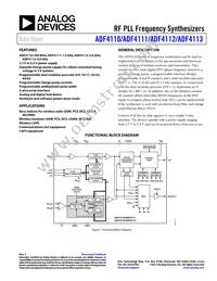 ADF4112BRU-REEL7 Datasheet Cover