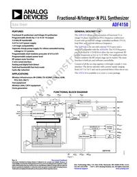 ADF4150BCPZ-RL7 Datasheet Cover