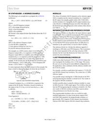 ADF4150BCPZ-RL7 Datasheet Page 21