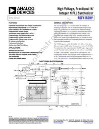 ADF4152HVBCPZ Datasheet Cover