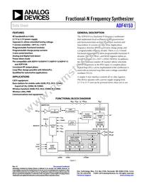 ADF4153BRU-REEL7 Datasheet Cover