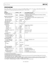 ADF4154BCPZ-RL7 Datasheet Page 3