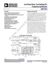 ADF4193WCCPZ-RL7 Datasheet Cover