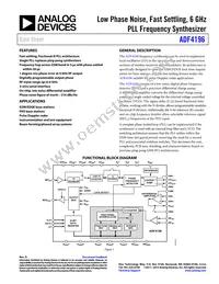 ADF4196BCPZ Datasheet Cover