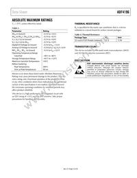 ADF4196BCPZ Datasheet Page 5