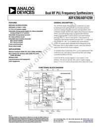 ADF4206BRUZ-RL Datasheet Cover