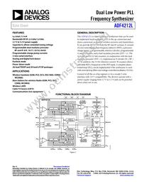 ADF4212LBCPZ-RL7 Datasheet Cover