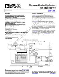 ADF4355BCPZ-RL7 Datasheet Cover