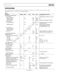 ADF4355BCPZ-RL7 Datasheet Page 3