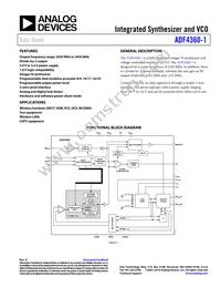 ADF4360-1BCPZ Datasheet Cover