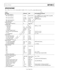 ADF4360-3BCPZRL Datasheet Page 3