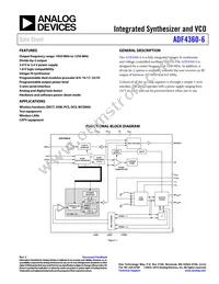 ADF4360-6BCPZRL7 Datasheet Cover