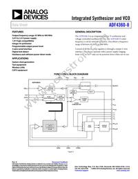ADF4360-8BCPZRL Datasheet Cover