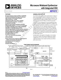 ADF4372BCCZ-RL7 Datasheet Cover