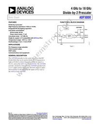 ADF5000BCPZ-RL7 Datasheet Cover