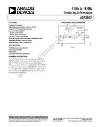 ADF5002BCPZ-RL7 Datasheet Cover