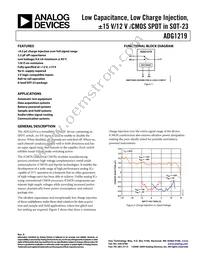 ADG1219BRJZ-REEL7 Datasheet Cover