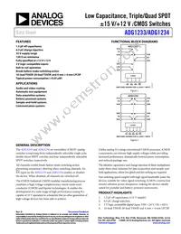 ADG1233YCPZ-REEL Datasheet Cover