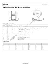 ADG1404YRUZ-REEL7 Datasheet Page 8