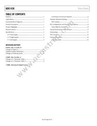 ADG1436YCPZ-REEL Datasheet Page 2