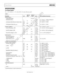 ADG1636BCPZ-REEL Datasheet Page 3