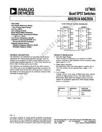 ADG201AKR-REEL7 Datasheet Cover
