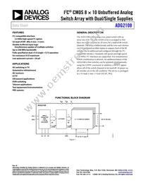 ADG2108YCPZ-HS-RL7 Datasheet Cover