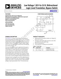 ADG3233BRMZ-REEL7 Datasheet Cover