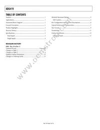 ADG419BRM-REEL7 Datasheet Page 2