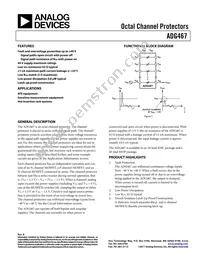 ADG467BRS-REEL Datasheet Cover