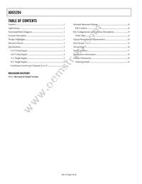 ADG5204BRUZ-RL7 Datasheet Page 2