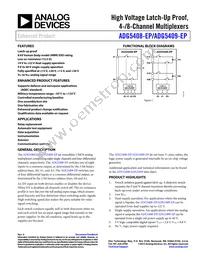 ADG5409TCPZ-EP Datasheet Cover