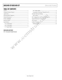 ADG5409TCPZ-EP Datasheet Page 2