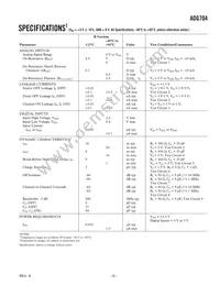 ADG704BRM-REEL Datasheet Page 3