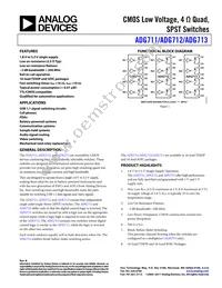 ADG712BRU-REEL7 Datasheet Cover