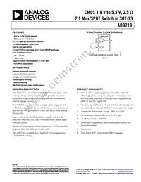 ADG719BRT-500RL7 Datasheet Cover