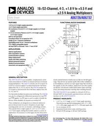 ADG726BCPZ-REEL Datasheet Cover