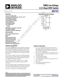ADG736BRM-REEL Datasheet Cover