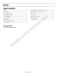 ADG736LBRMZ-REEL Datasheet Page 2