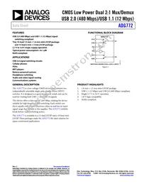 ADG772BCPZ-REEL Datasheet Cover