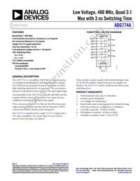 ADG774ABRQ-REEL7 Datasheet Cover