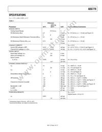 ADG779BKSZ-R2 Datasheet Page 3