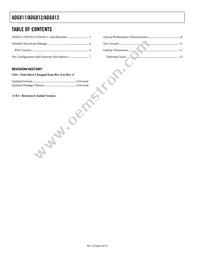 ADG811YCPZ-REEL Datasheet Page 2