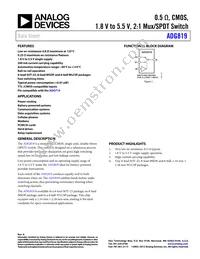 ADG819BRT-500RL7 Datasheet Cover