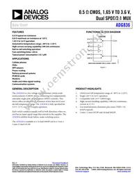 ADG836YCPZ-REEL Datasheet Cover