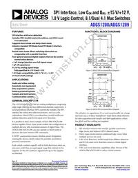 ADGS1209BCPZ-RL7 Datasheet Cover