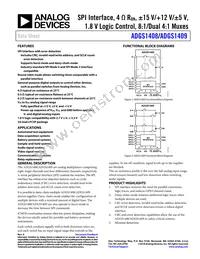 ADGS1409BCPZ-RL7 Datasheet Cover