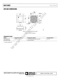 ADIS16003CCCZ Datasheet Page 16